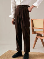 Men's Pants Corduroy Tailored Classic Fit Winter y Casual Corduroy Dress Pants