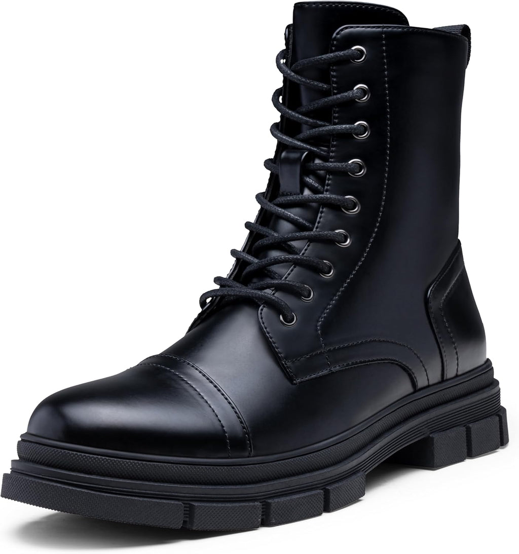 Men's Boots Fashion High Top Motorcycle Boots Waterproof Boots for Men