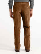 Mens Corduroy Pants - Classic Fit  Elastic Waist Dress Pant