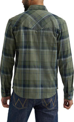 Mens Iconic Denim Regular Fit Snap Shirt