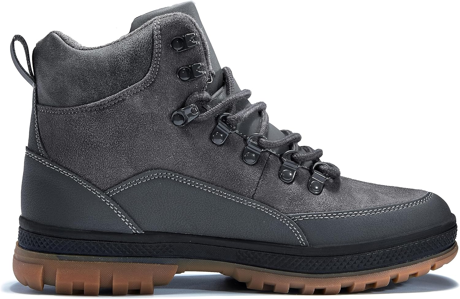 Men's Snow Boots Lightweight Waterproof Winter Boots Fur Lined Anti-slip Cold Weather Shoes